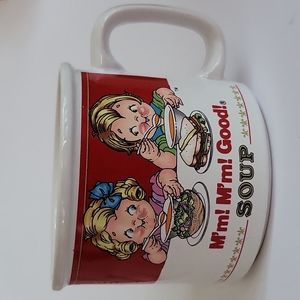 Campbell's Kids 1993 Soup Mug 'M'm! M'm! Good! Soup' Coffee Mug